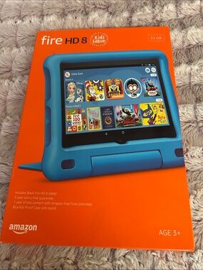 Amazon Fire HD 8 Kids Edition Tablet - Bright Blue Kid-Proof Case
